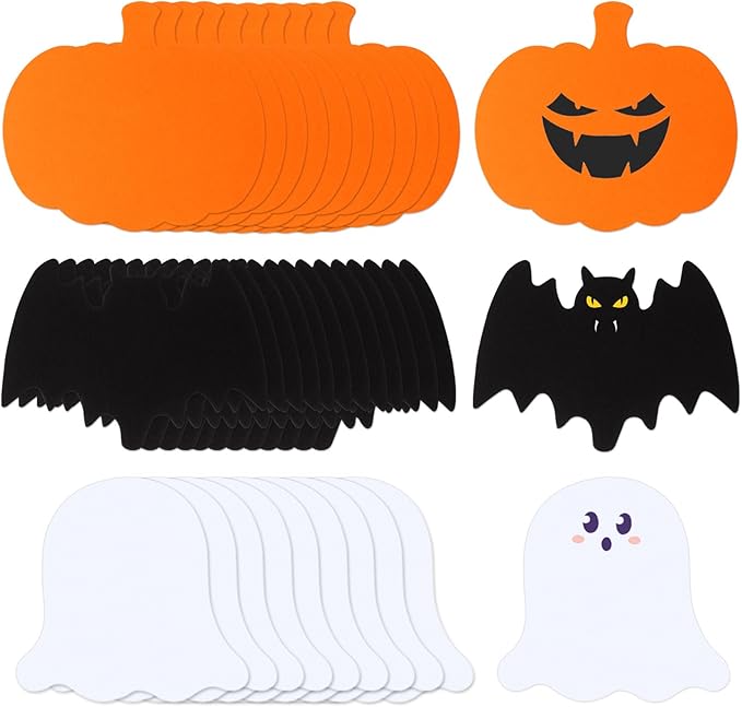 Pumpkin Ghost Bat Die Cut Shapes