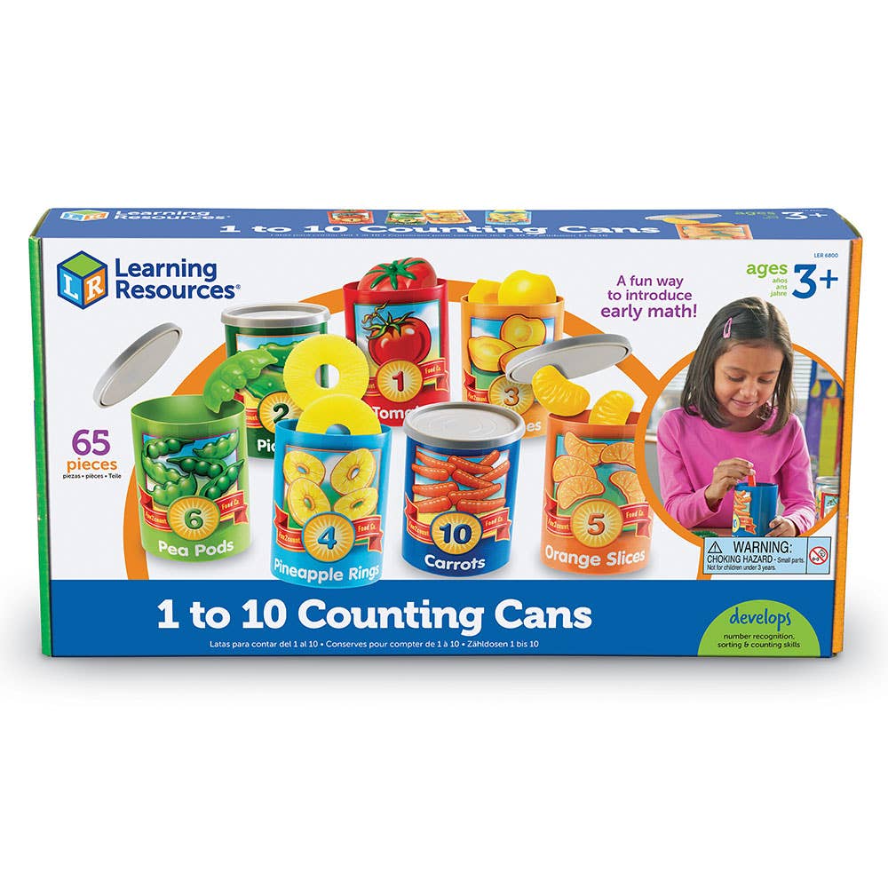 1 to 10 Counting Cans