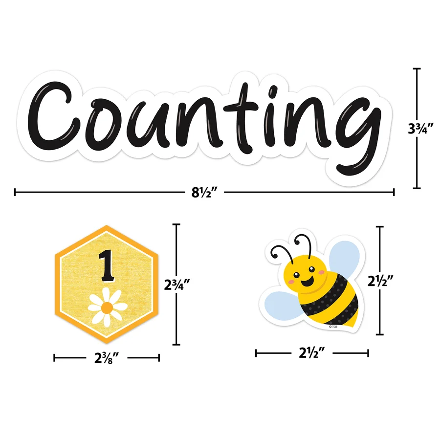 Buzzing Bees Counting to 100 Days Mini Bulletin Board