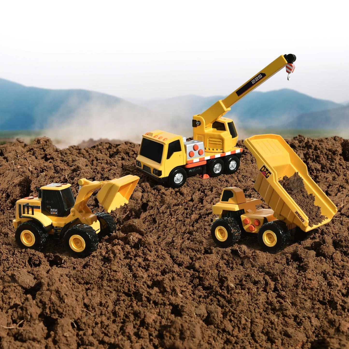 Maxx Action Mini Construction Vehicles 3 Pack