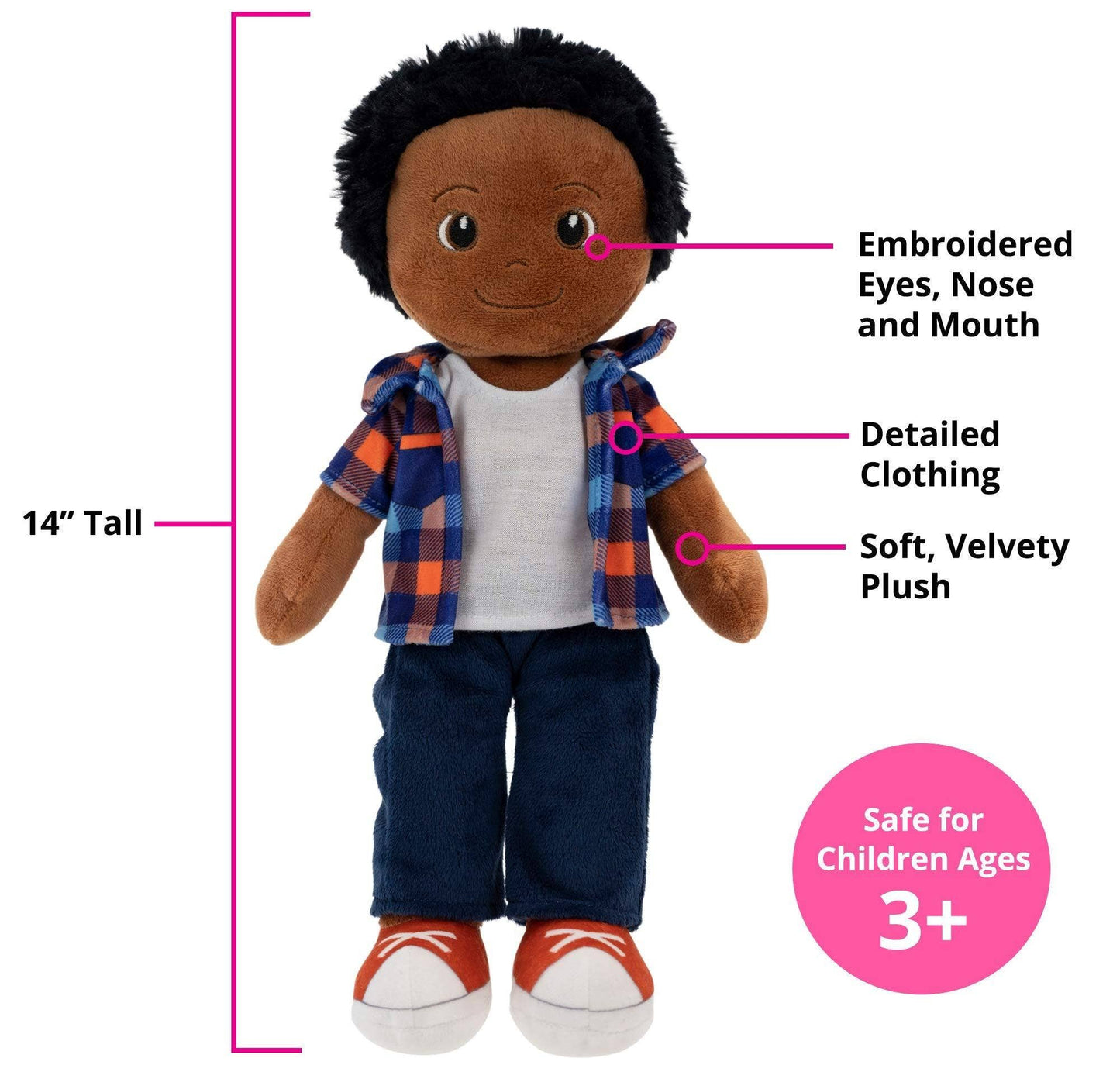 Playtime By Eimmie 14 Inch Rag Doll Charlie