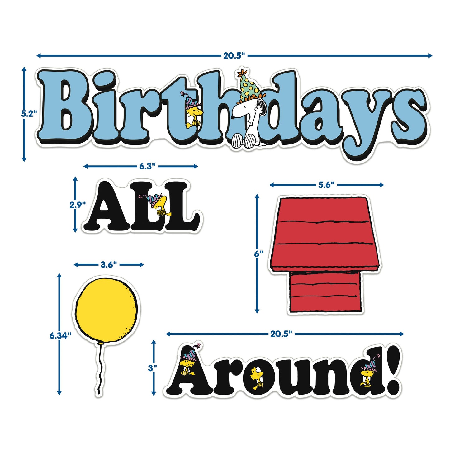 Peanuts® Birthday Mini Bulletin Board Set
