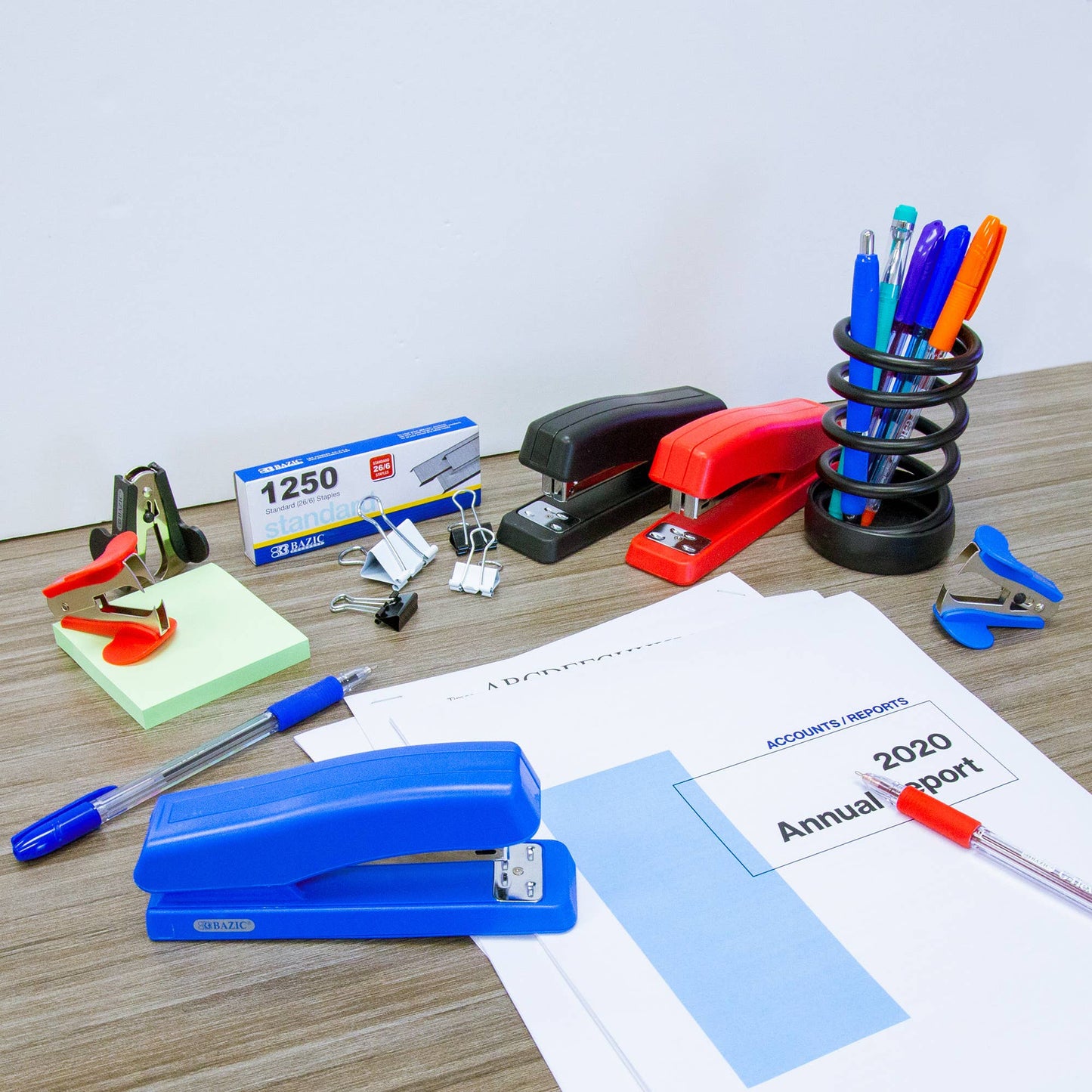 Desktop Stapler Office Set: 12