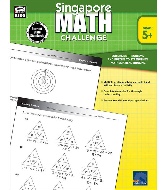 Singapore Math Challenge Workbook Grade 5-8