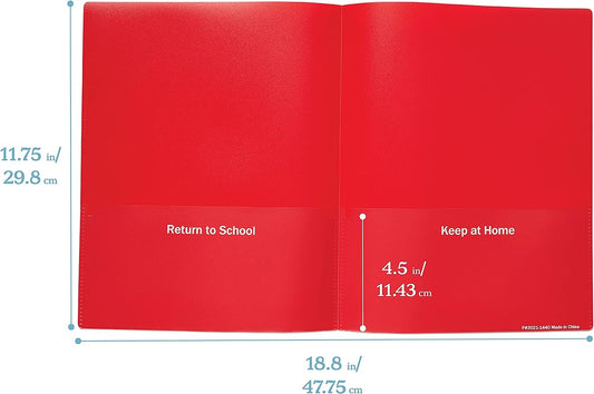 2-Pocket Parent-Teacher Classroom Communication Folder