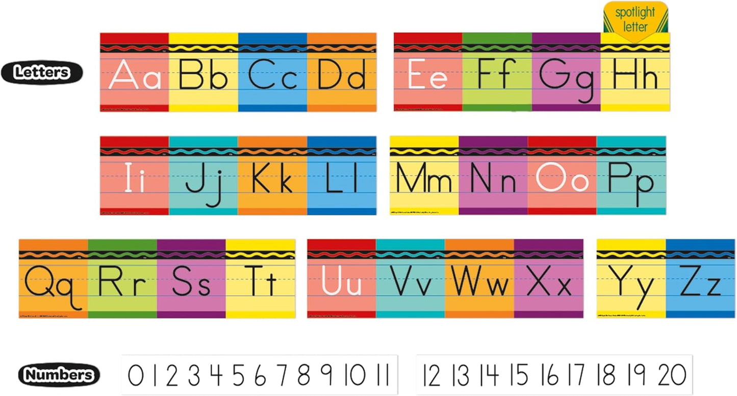 Crayola Crayons Mini Alphabet Bulletin Board