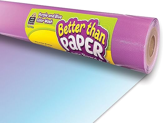 Purple and Blue Color Wash Better Than Paper Bulletin Board Roll
