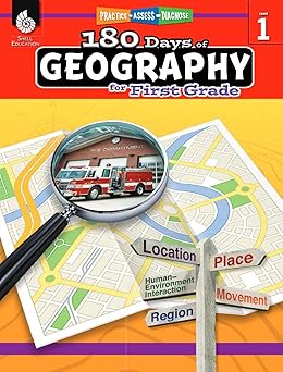 180 Days Social Studies, Geography for 1st Grade