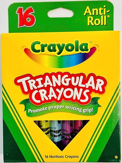 Triangular Anti-roll Crayons