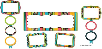 Stylin' Stripes Job Assignment Bulletin Board Set