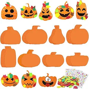 Halloween Foam Pumpkin Craft Kit Decorations with Foam Fall Maple