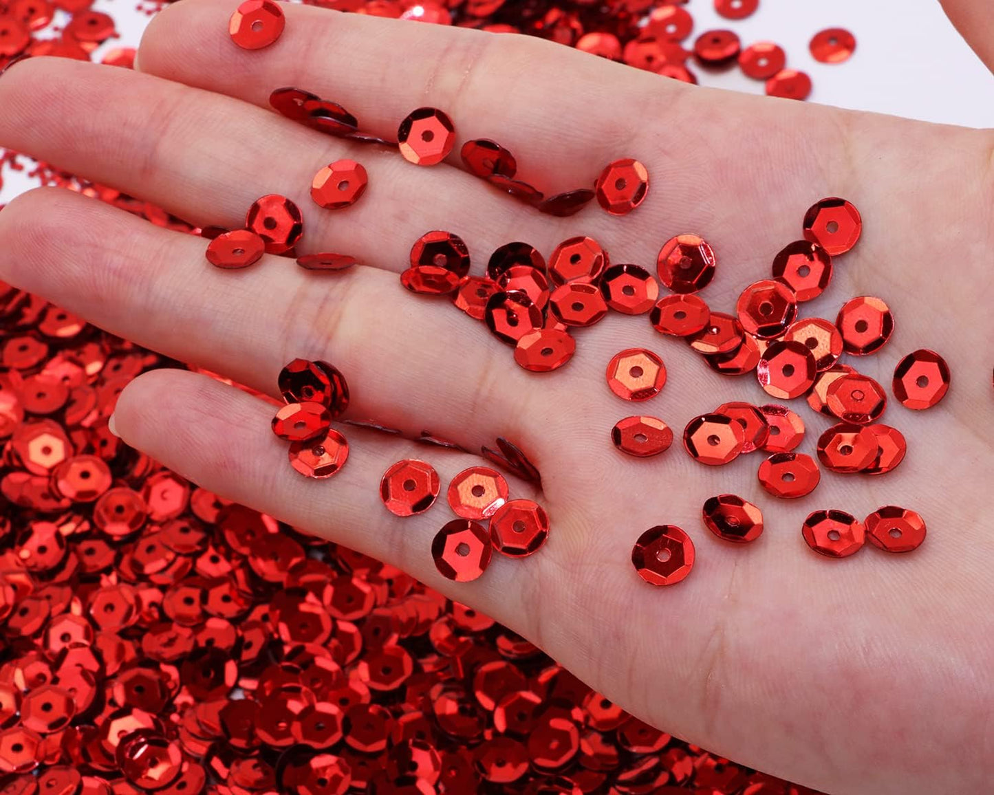 Red Loose Sequins