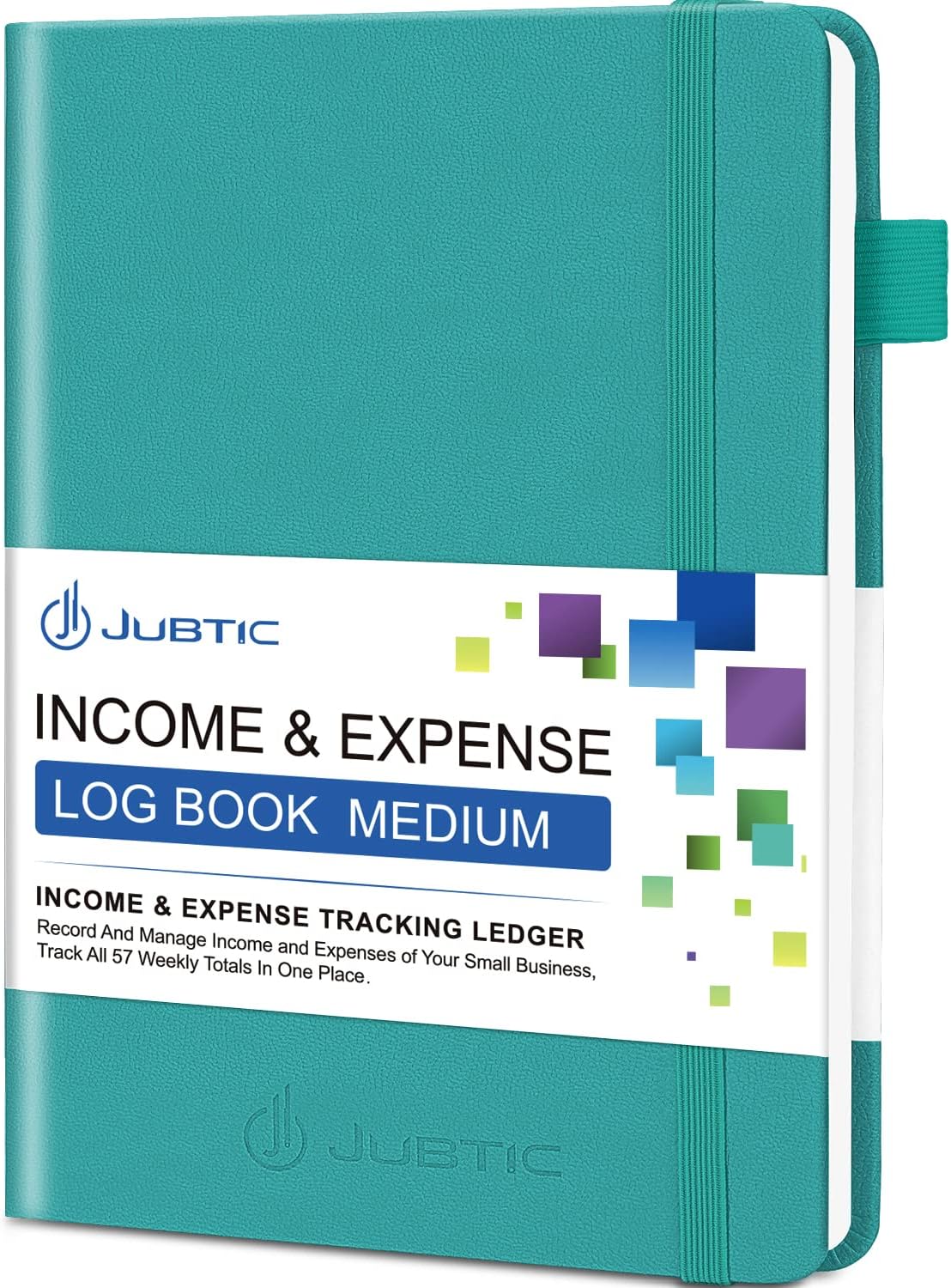 Expense Tracker Notebook- Income & Expense Ledger Book Accounting Bookkeeping with Receipt Pocket