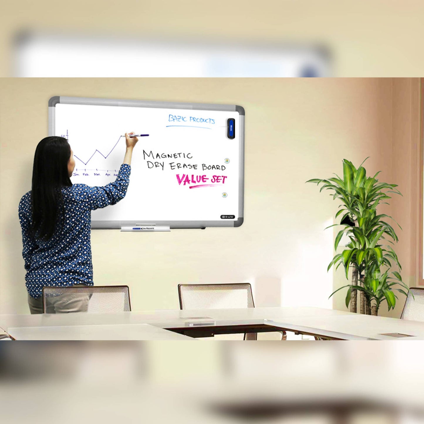 Alum Framed Magnetic Dry Erase Board 24" x 36": 4