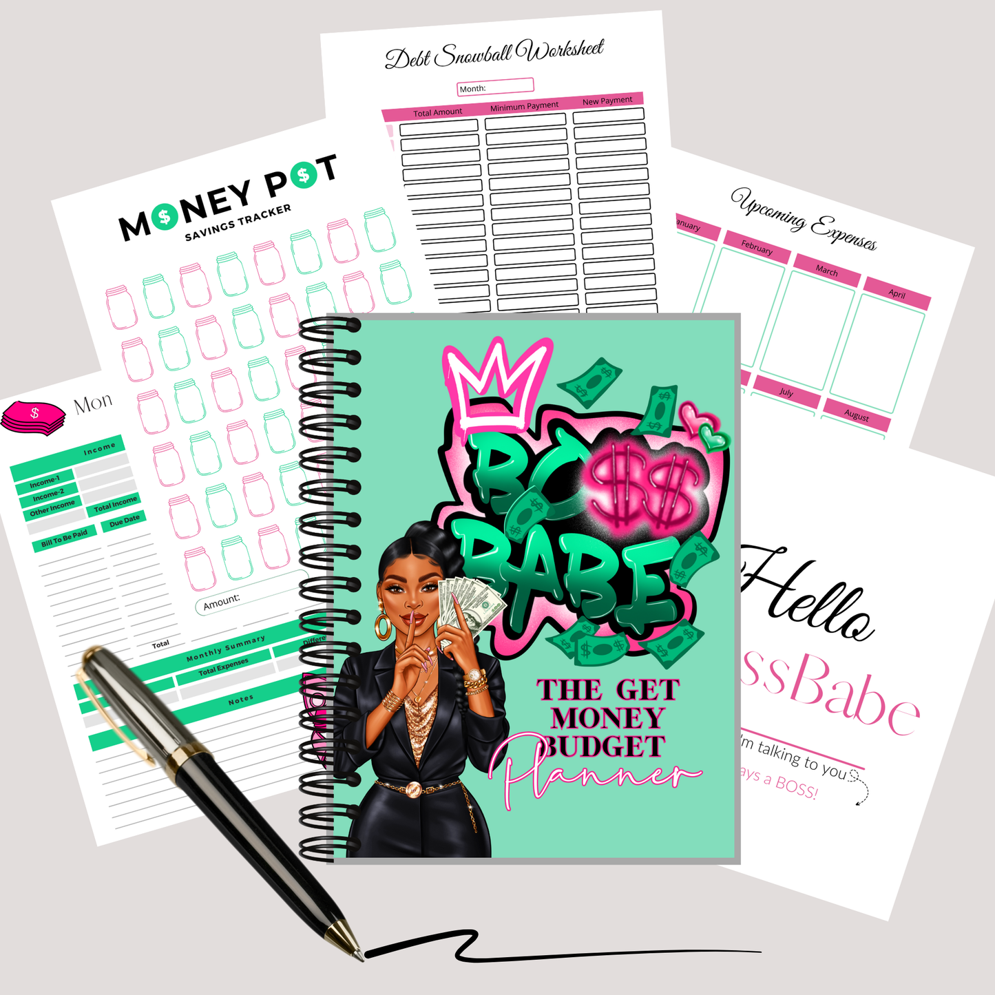 Boss Babe Financial Planner: Notebook