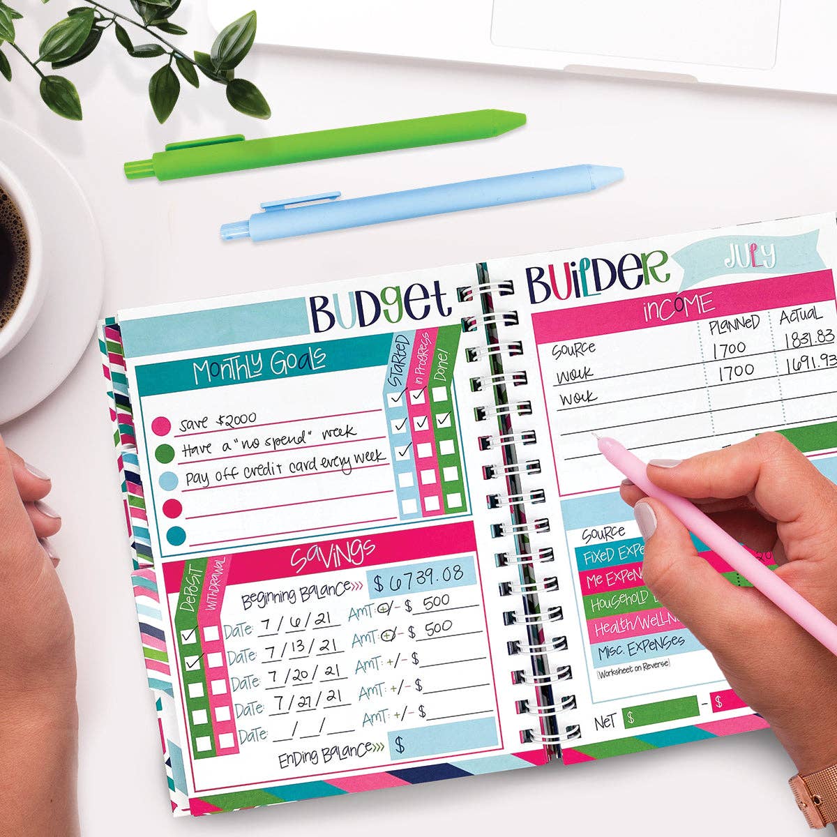 NEW! Budgeting Bundle | Budget Binder™ Planner + Accessories: Speckles Bundle