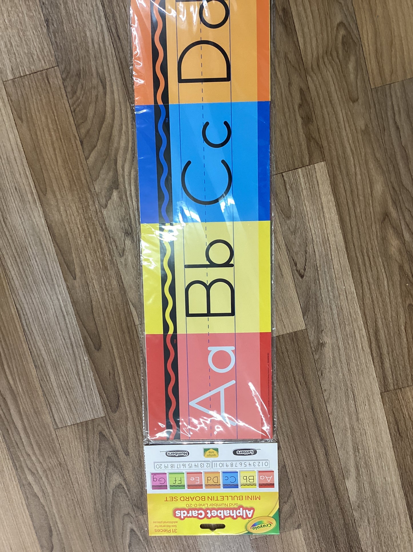 A;[habet Cards and Number Line 0-20 Mini Bulletin Board Set