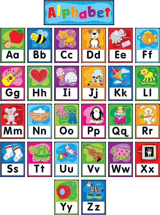 Carson Dellosa Alphabet Bulletin Board Set— Quick Stick