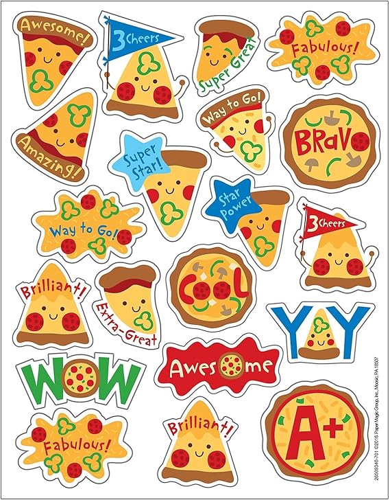 Eureka Pizza Scented Stickers
