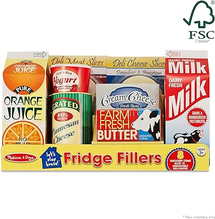 Melissa & Doug Fridge Groceries Play Food