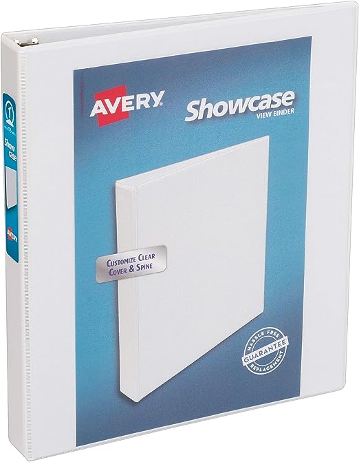 1 inch white binder