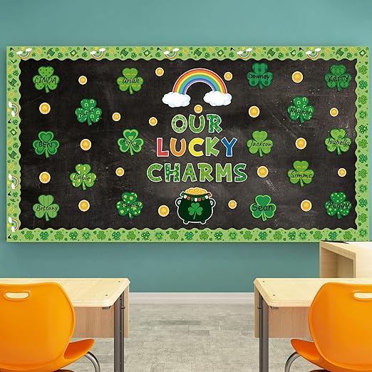 St. Patrick's Day Shamrock Bulletin Board