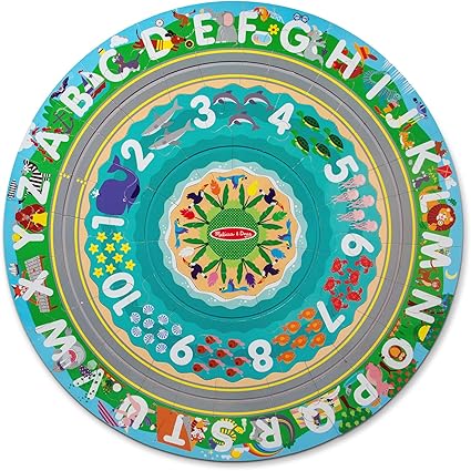 Melissa & Doug Round the Shore Tracks Cardboard Jigsaw Floor Puzzle