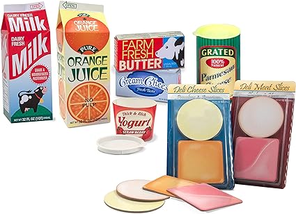 Melissa & Doug Fridge Groceries Play Food