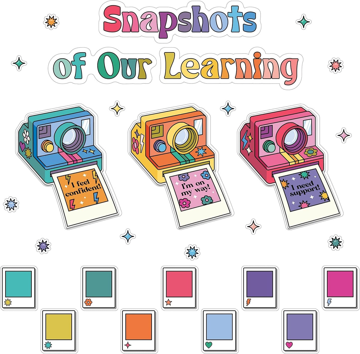 Snapshots of Our Learning Bulletin Board Set