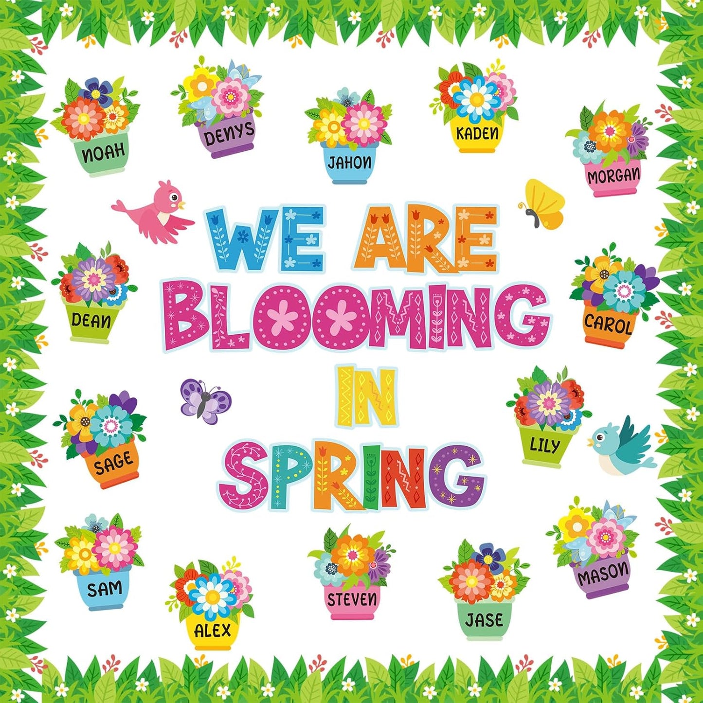 Spring Flowerpot Bulletin Board