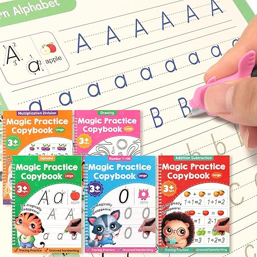 Large Magic Grooved Practice Copybook for Kids