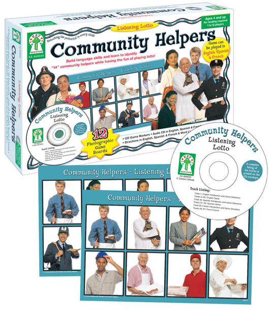 Listening Lotto: Community Helpers Board Game