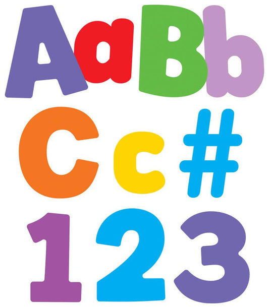 Color Splash Combo Pack Bulletin Board Letters: 219 Pieces
