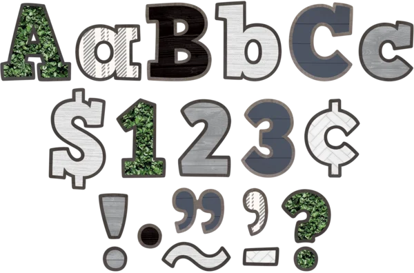 Modern Farmhouse Bold Block 4" Letters Combo Pack