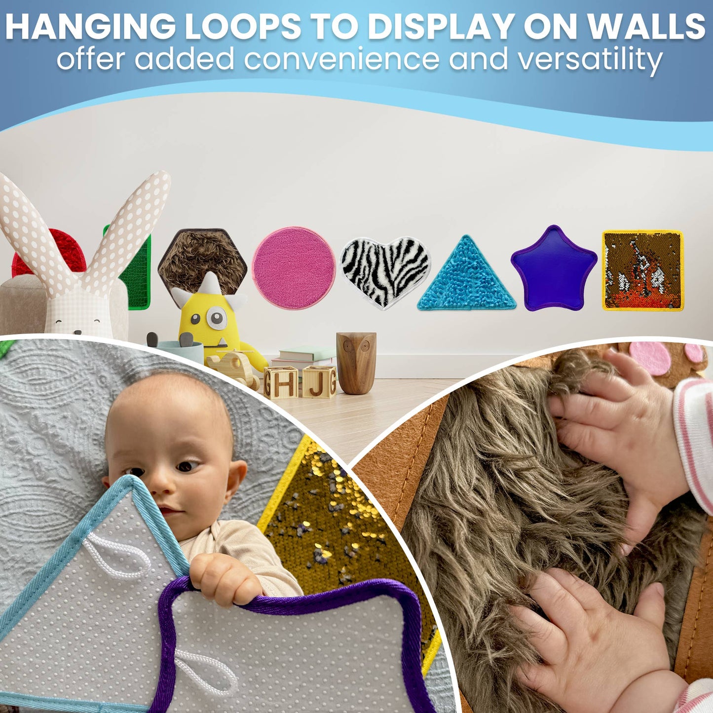 Shapes & Texture Sensory Toys for Kids | 8 pieces