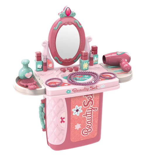 Pretend Play Beauty Vanity Playset in a Case