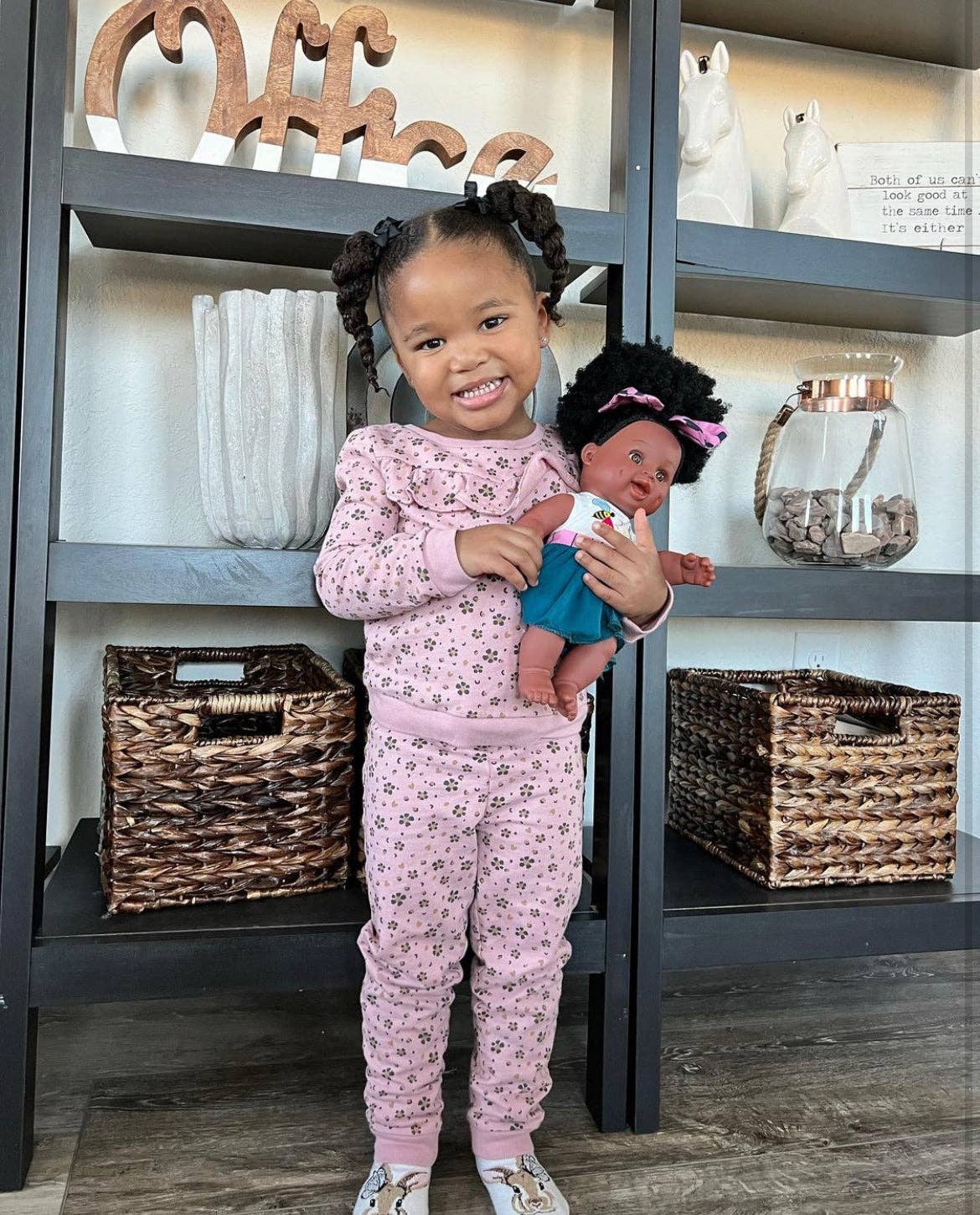 Positively Puffy BeeBlack Baby Doll Natural Curly Hair