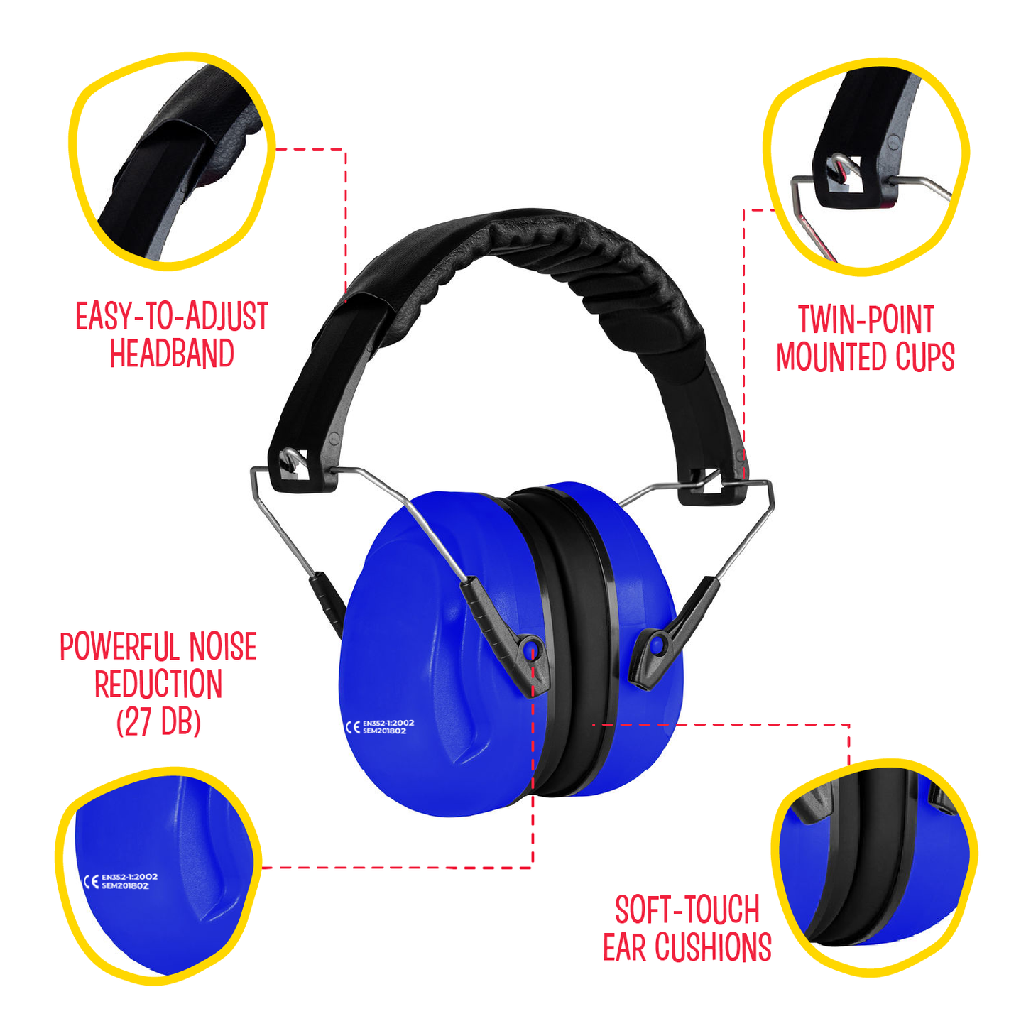 Everyday Earmuff - Calm Noise Cancelling Headphone for Kids: Dark Blue