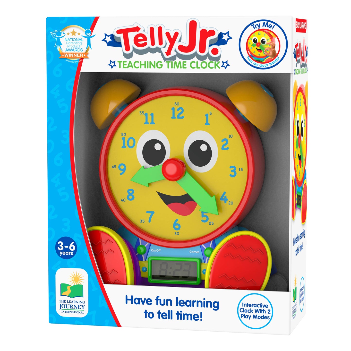 Telly Jr. Teaching Time Clock: Plastic