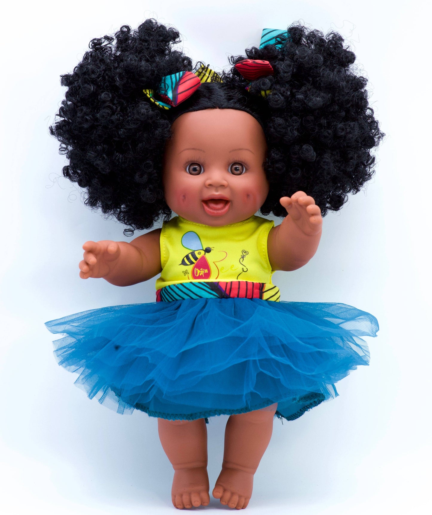 Sugar Puff Bee Black Baby Doll Natural Curly Hair
