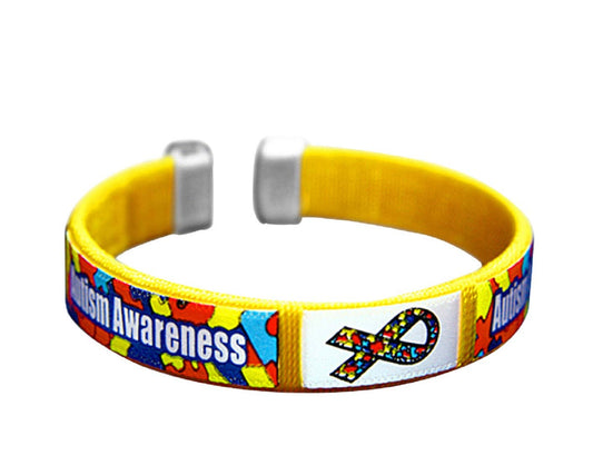 Autism Awareness Adult Bangle Bracelets: 1 Bracelet