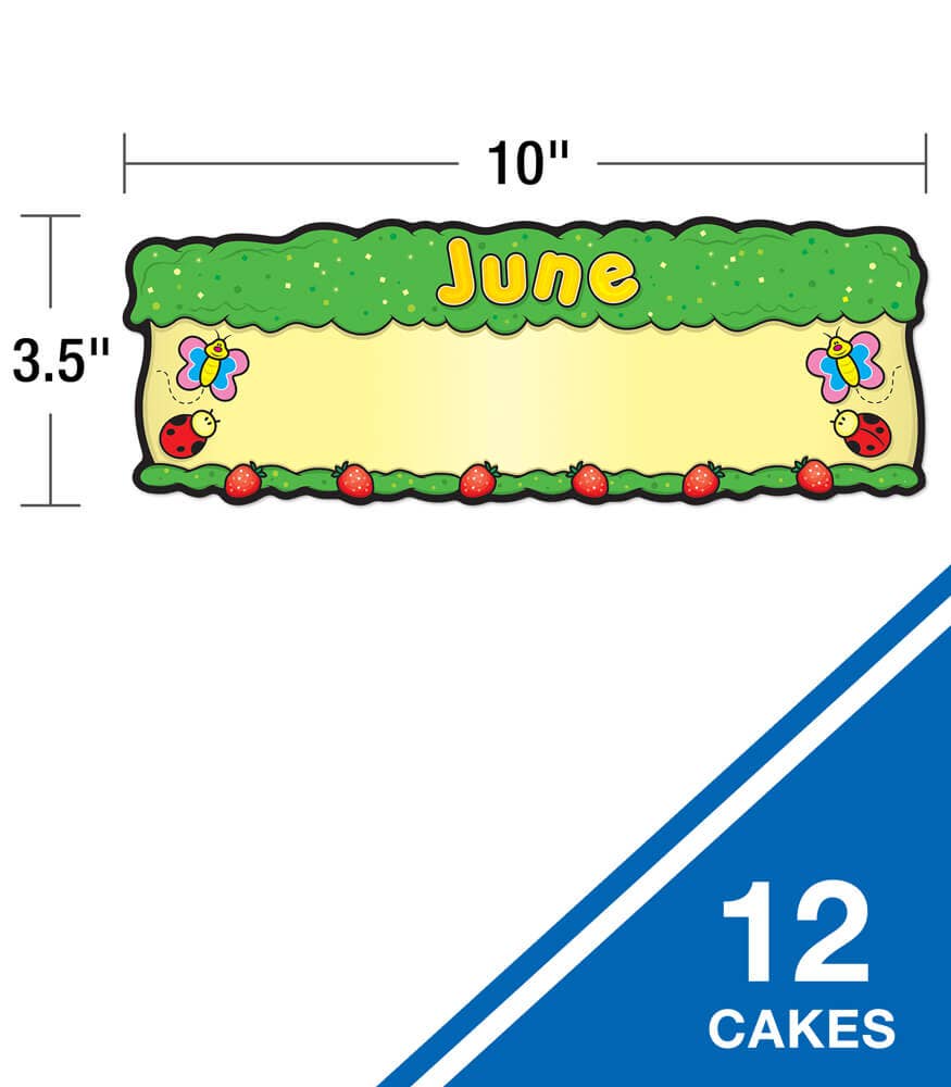 Birthday Cakes Mini Bulletin Board Set