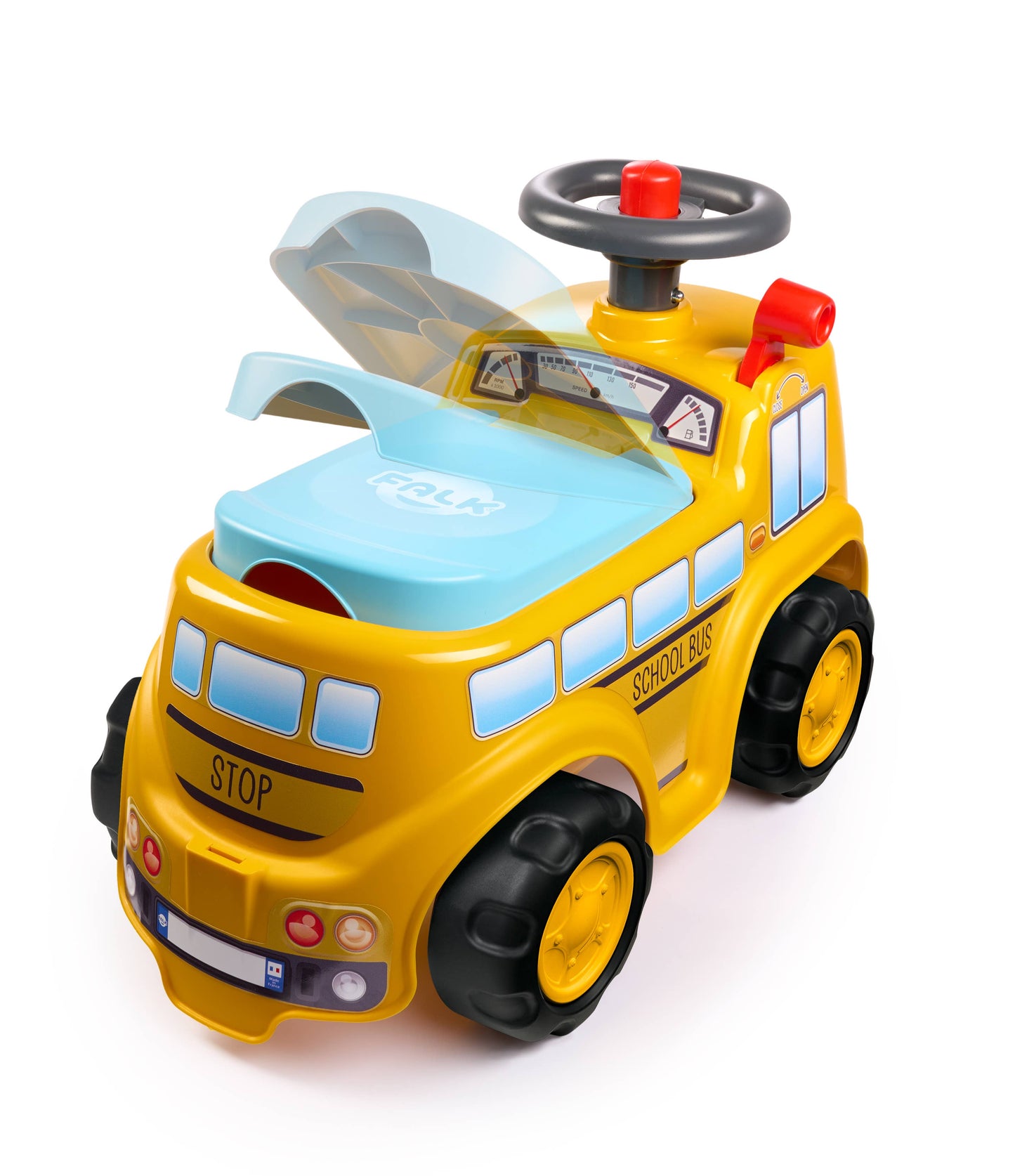 School Bus, Ride-on Vehicle Toy, W/ opening seat 1-3Y FA704