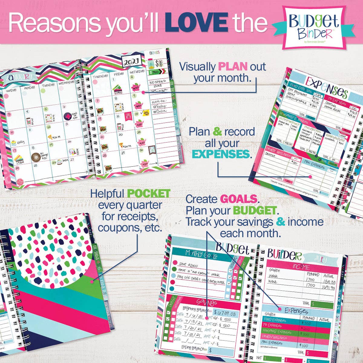 NEW! Budgeting Bundle | Budget Binder™ Planner + Accessories: Speckles Bundle