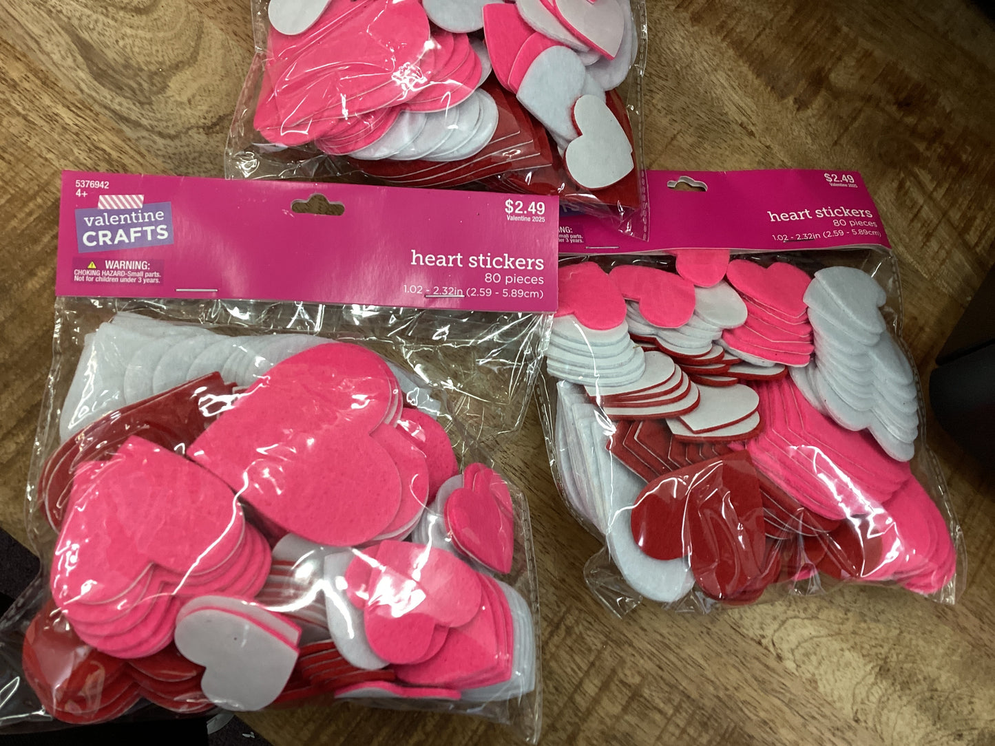 Valentine Crafts Heart Stickers