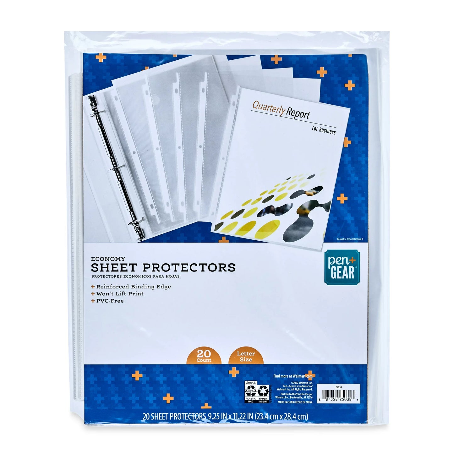 Sheet protectors 20 count