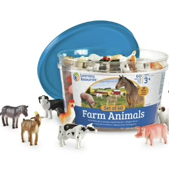 Learning Resources Farm Animal Counters - 60 Pieces