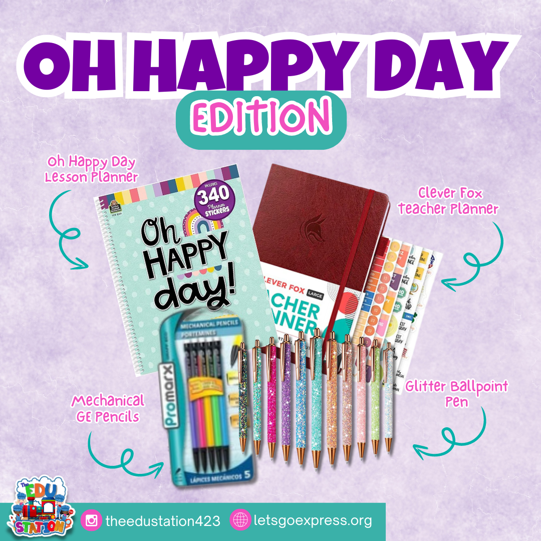 Teacher Survival Kit (Teacher Planner, LP Planner, Mechanical Pencil, Glitter Pen) | Back to School