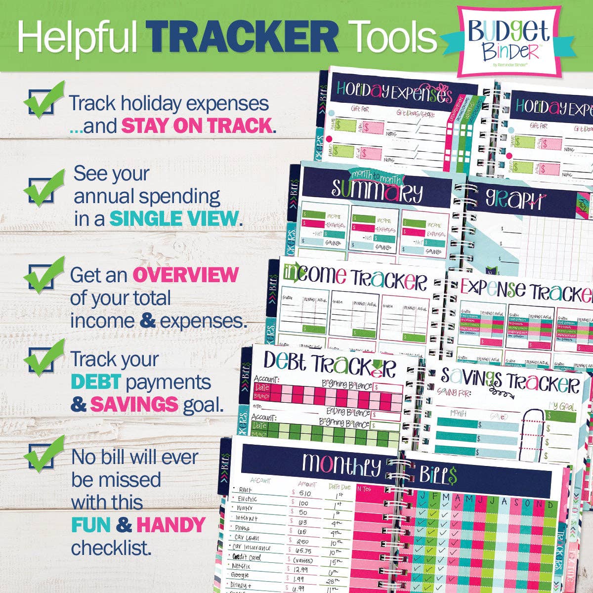 NEW! Budgeting Bundle | Budget Binder™ Planner + Accessories: Speckles Bundle