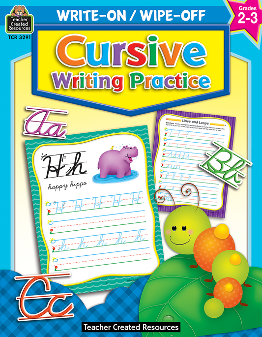 Write-On/Wipe-Off: Cursive Writing Practice